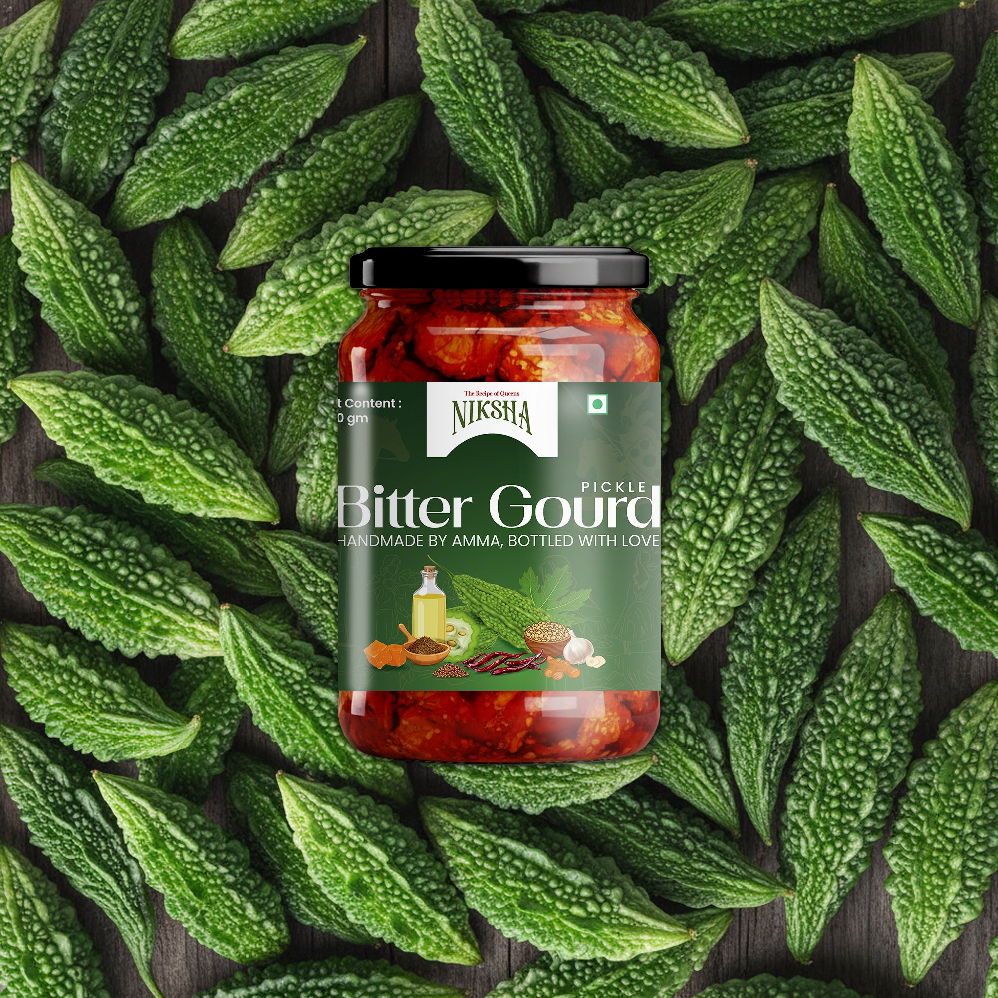 Bitter Gourd Pickle (Traditional Telangana Style)