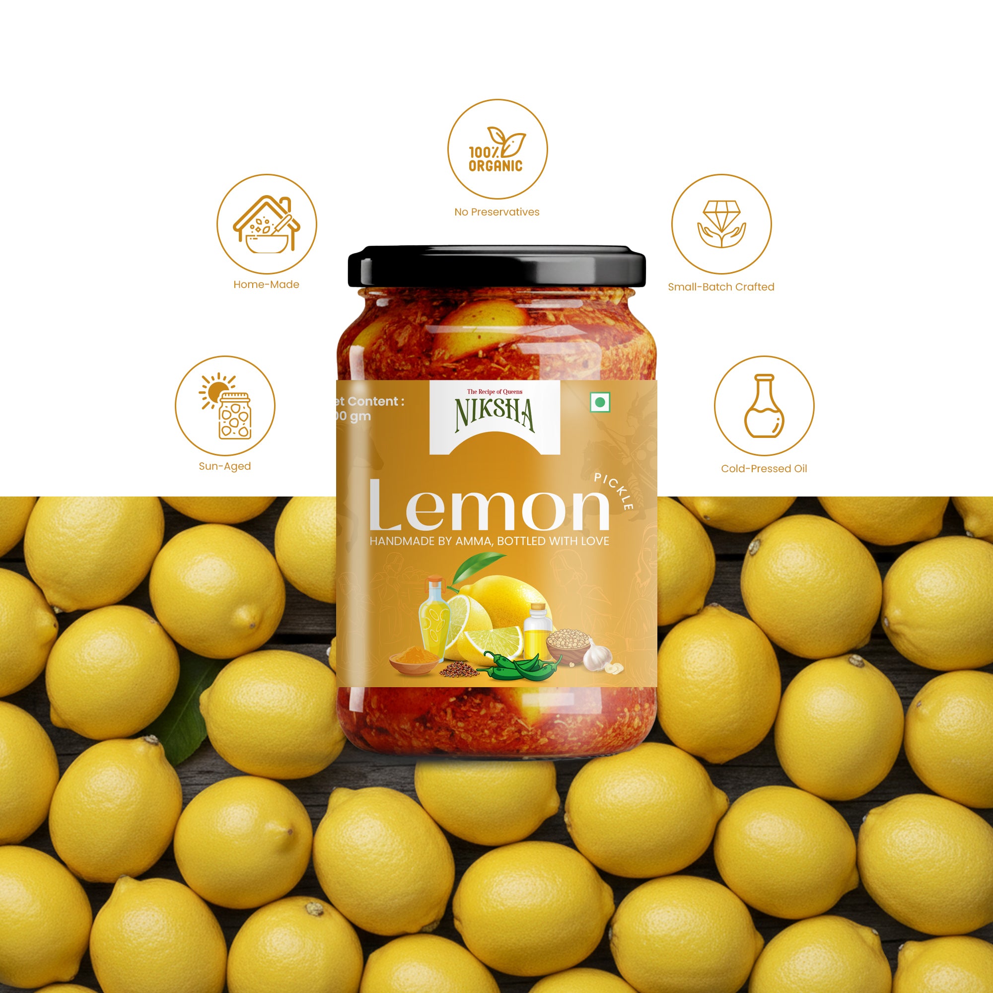 Lemon Pickle (Traditional Telangana Style)