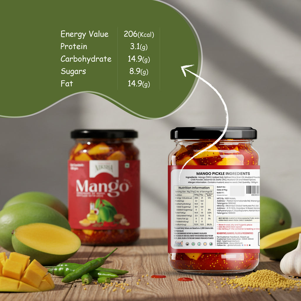 Mango Pickle (Traditional Telangana Style)